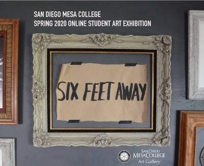 flyer for Spring 2020 student art exhibition.