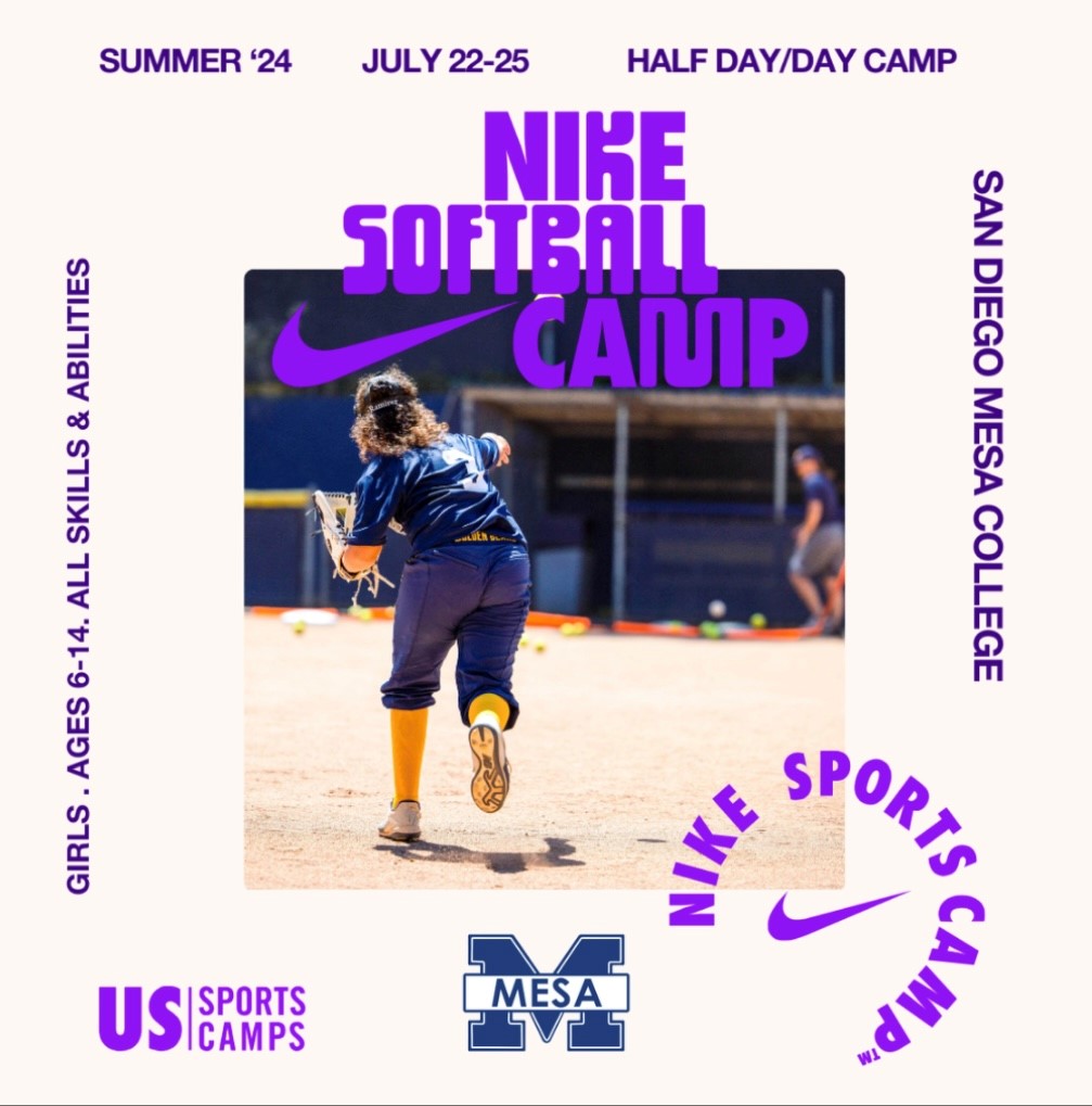 Mesa College 2024 Nike Softball Camp graphic